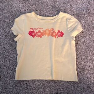 billabong baby tee yellow